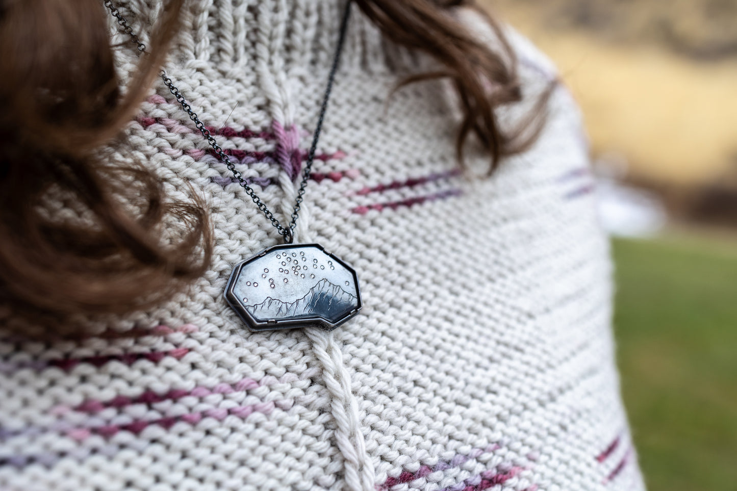 Starfield & Mountain Necklace