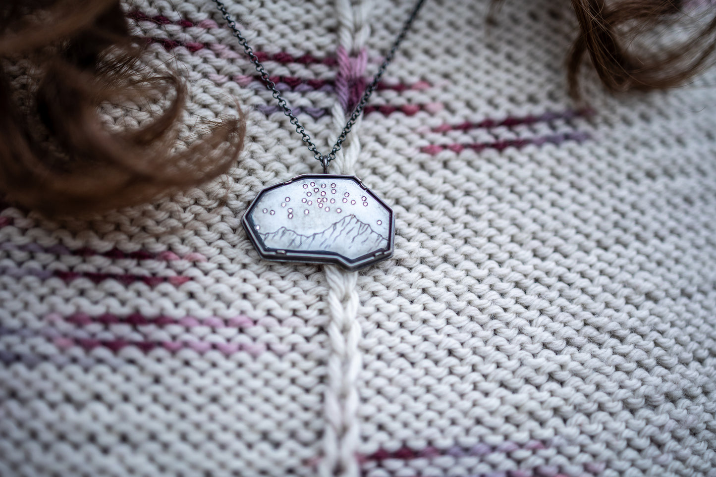 Starfield & Mountain Necklace