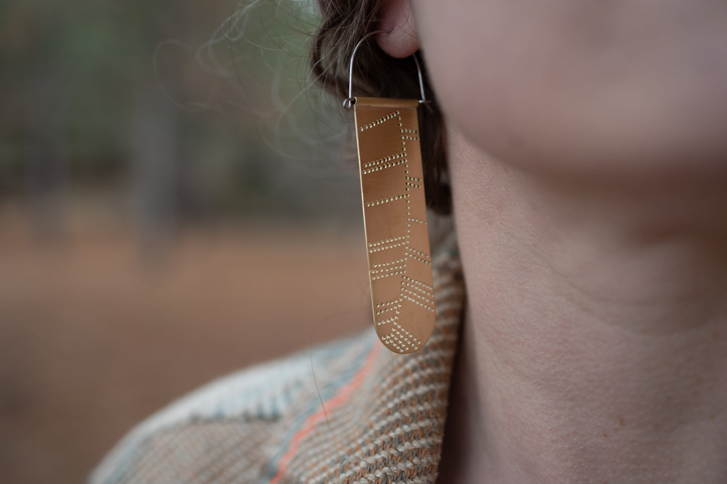 Feather Panel Earrings